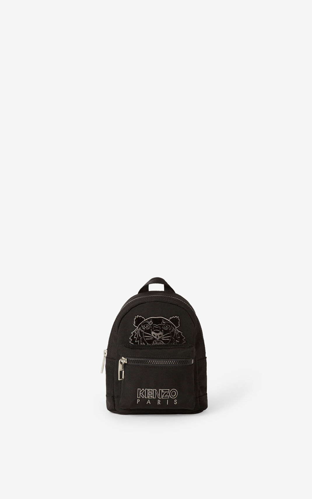 Sac À Dos Kenzo Mini Toile Kampus Tiger Homme Noir | TBYC-13048